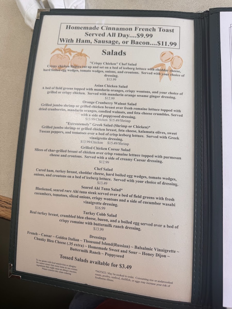 Bingham's Menu - Image 2